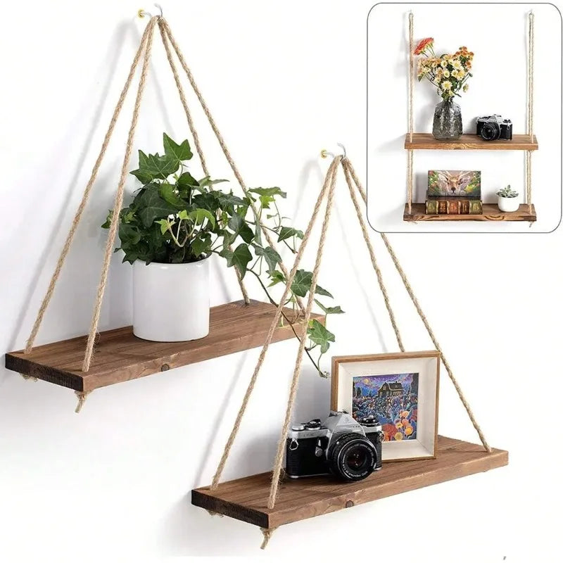 Cozy Habit™ HangLoom – Rustic Rope Wall Swing