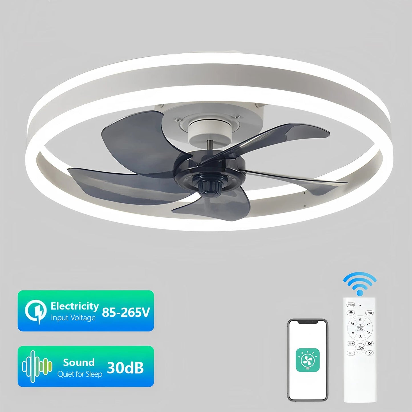 Cozy Habit™ AeroGlow – LED Ceiling Fan