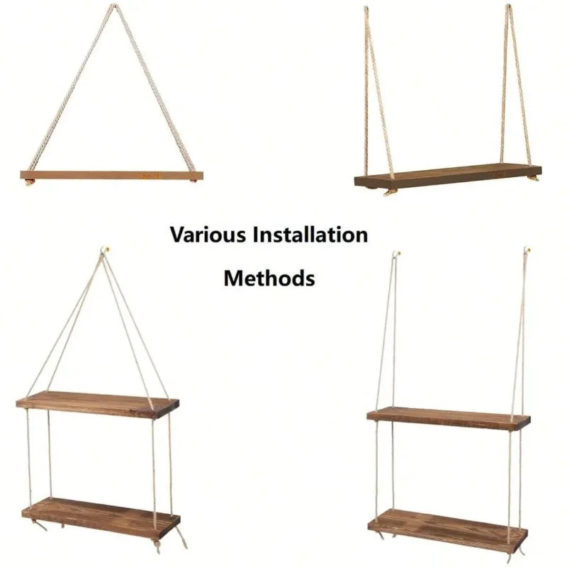 Cozy Habit™ HangLoom – Rustic Rope Wall Swing
