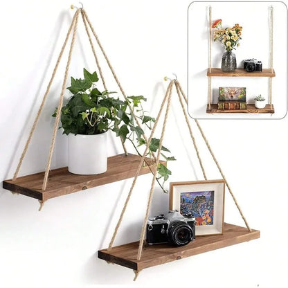 Cozy Habit™ HangLoom – Rustic Rope Wall Swing