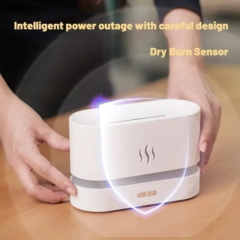 Cozy Habit™ GlowMist – LED Flame Humidifier