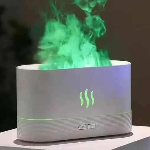 Cozy Habit™ GlowMist – LED Flame Humidifier