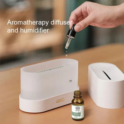 Cozy Habit™ GlowMist – LED Flame Humidifier