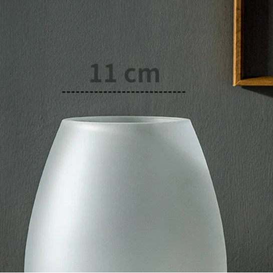Cozy Habit™ Lumière Frost – Frosted Glass Vase