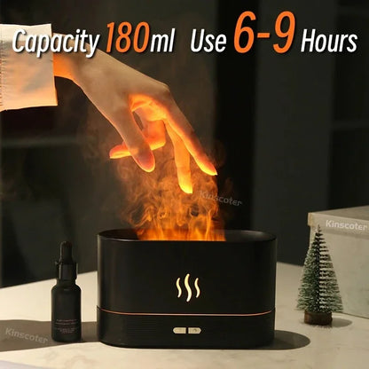 Cozy Habit™ GlowMist – LED Flame Humidifier